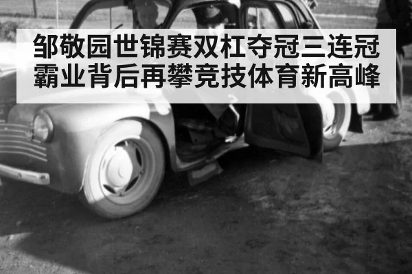 邹敬园世锦赛双杠夺冠三连冠霸业背后再攀竞技体育新高峰